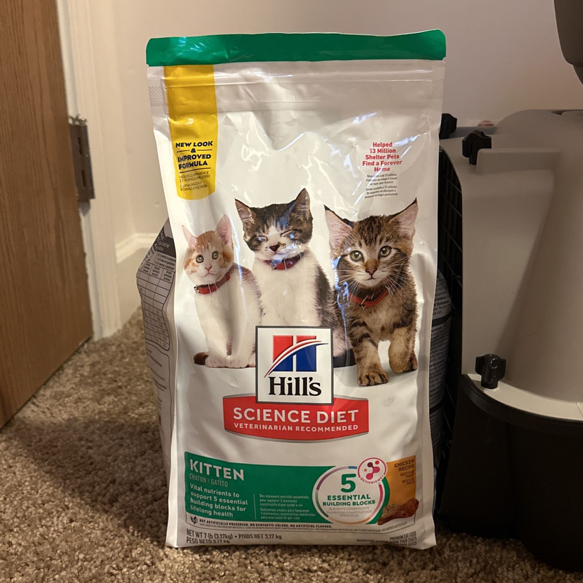 Unopened Kitten Cat Food 7lb