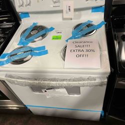 HOTPOINT RBS330DRWW 30-in 4 Elements 5-cu ft Electric Range  9M74