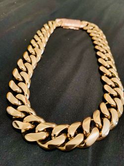 22mm Rose Gold(.925) Cuban Link Chain