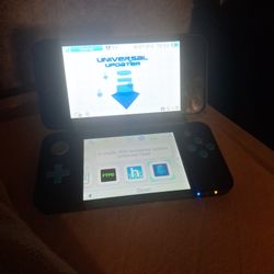 2dsxl w/ cfw (turquoise/black)