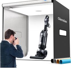 Glendan 32"x32" Light Box Photography, Large Photo Light Box with 3 Light Panels, 792 LED Beads, CRI >95, Professional Photo Booth Shooting Tent Kit w