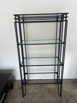 Glass shelves stand