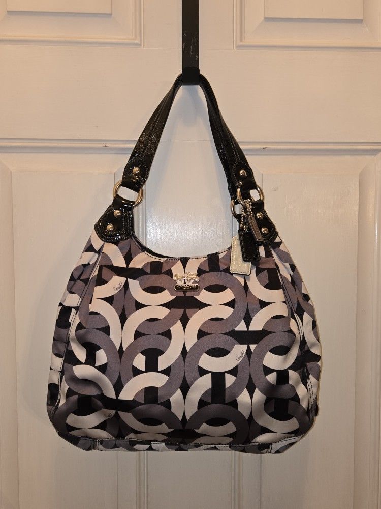 COACH MADISON OP ART HOBO