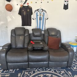 Leather Electric Sofa