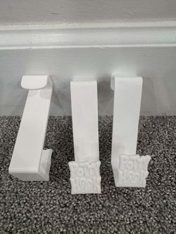 *Lot of 3 Ginsey Idea Factory Potty Hook/Storage Hook - Potty Training Storage, White*