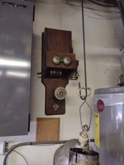 Antique Vintage Swedish American Crank Telephone