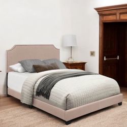 New King Size Upholstered Bed Frame