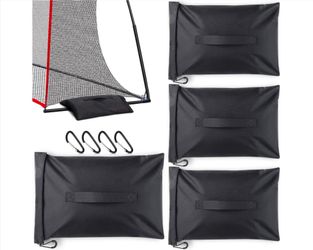 4PCS Sports Net Sandbags, Soccer Goal Sand Bags for Weight Stability Hold Up to 12 Pounds, Weighted Anchor Bags for Baseball & Golf Nets, Soccer Goals