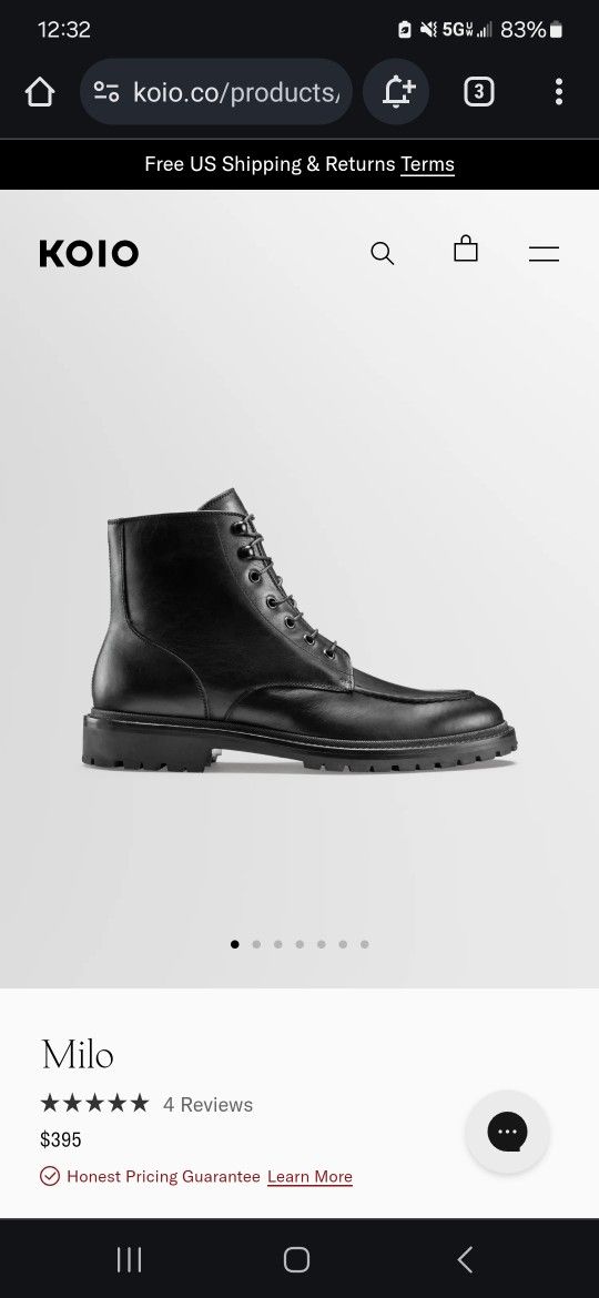 Koio Black Boots