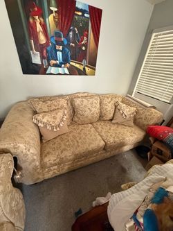 large Sofa with Love Seat
