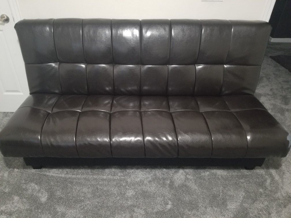 Futon faux leather!!!! for Sale in Apopka, FL OfferUp