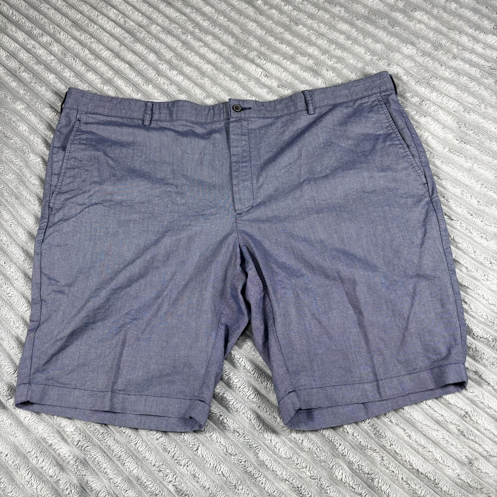 JoS. A Bank 1905 Mens Size 46 Cotton Shorts Blue Tailored  Flat Front Shorts