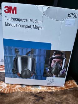 3M Full Face Mask and Organic Vapor Cartridge P100 Filter
