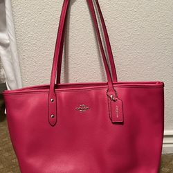 Coach Hot Pink Tote