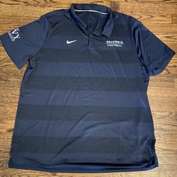 Dry Fit Nike Stripe Polo shirt Ivy Legue Columbia Football