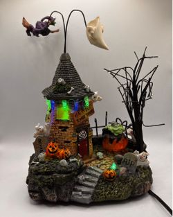 Halloween Animated LED Village Tower By Product 13-Circa:2007🎃Read FULL Description Below🎃
