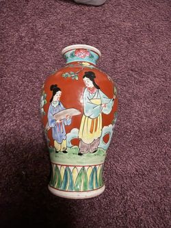 Japanese Ceramic Vase Vintage 