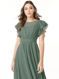 Azazie Eucalyptus Daphne Bridesmaid Dress - Size 10