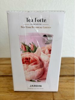 Tea Forte JARDIN KATI Cup Mug With Infuser New York Botanical Garden NIB New