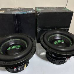 2x Deaf Bonce SA2510-D1  10" Apocalypse Subwoofer Dual 1 Ohm 2000 Rms 4000W Pair