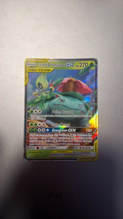 Celebi & Venusaur GX Tag Team Pokémon Card