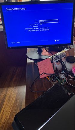 Sony PlayStation 4 PS4 500GB Console Jet Black - LOW FIRMWARE 8.03 (Jailbreak / 9.00 GoldHEN Exploitable) w/ OEM DualShock 4 Controller