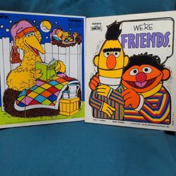 1976 Playskool Sesame Ernie & Burt. 1984 Sesame sesame sesame & Big Bird Puzzle