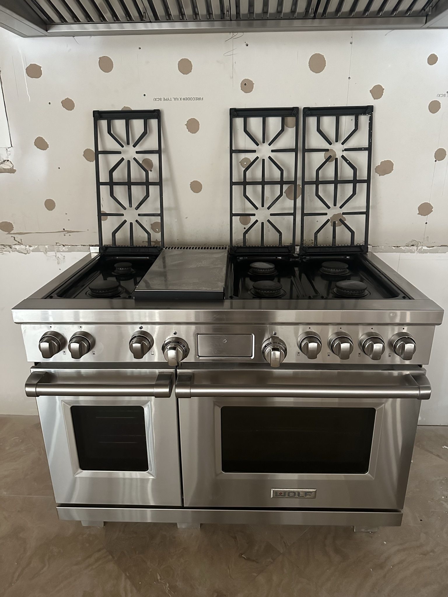 wolfe double oven stove 
