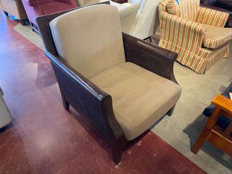 POTTERY BARN Wicker Chair with Replaced Cushions