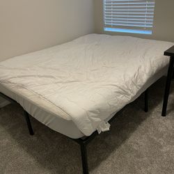 Queen Size Bed Frame with Mattress 