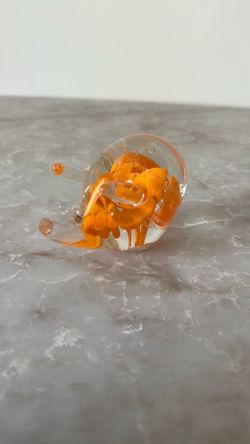 Hand-Blown Glass pig Figurine