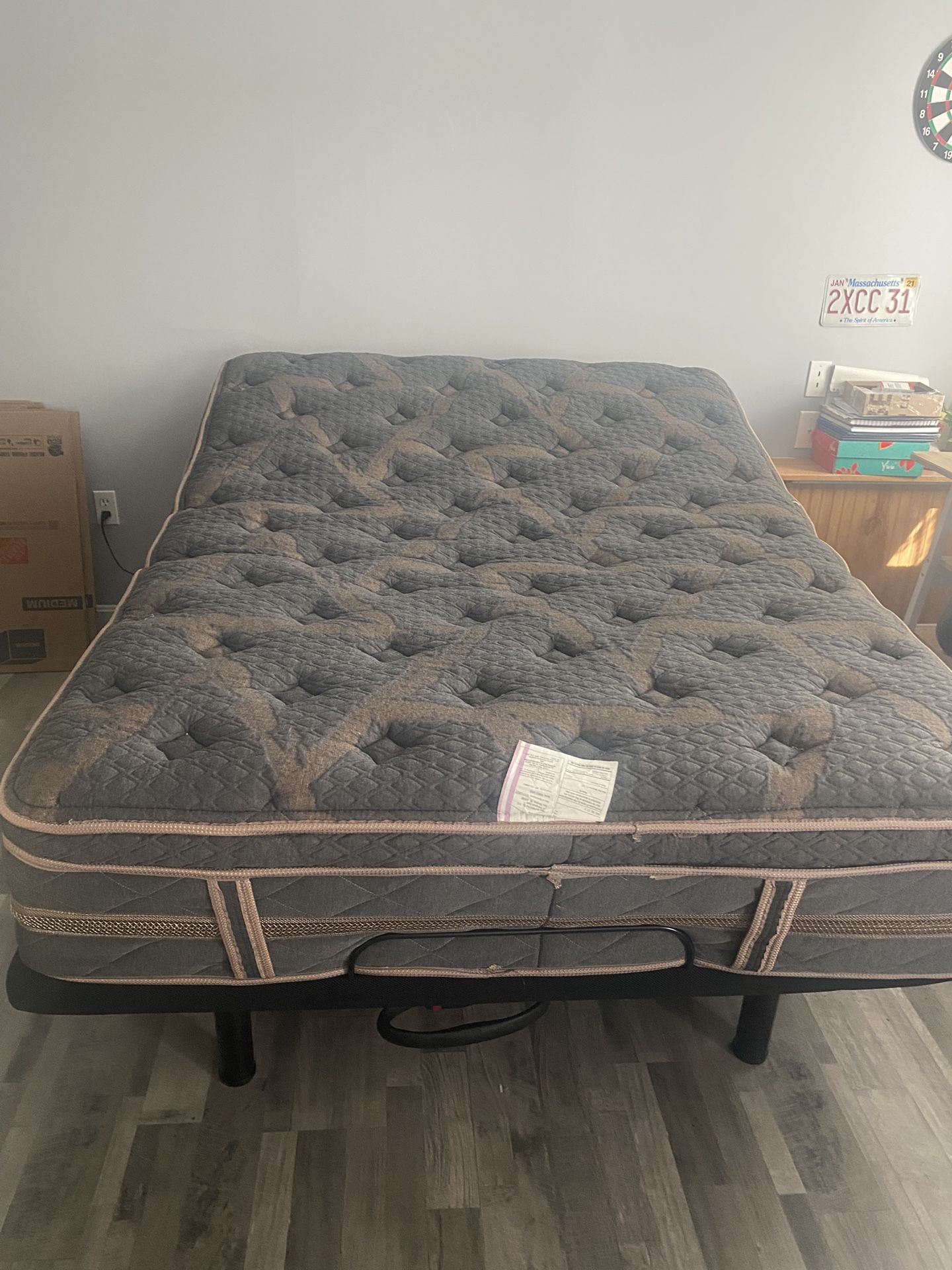 Copper Pillow Top Queen With Frame