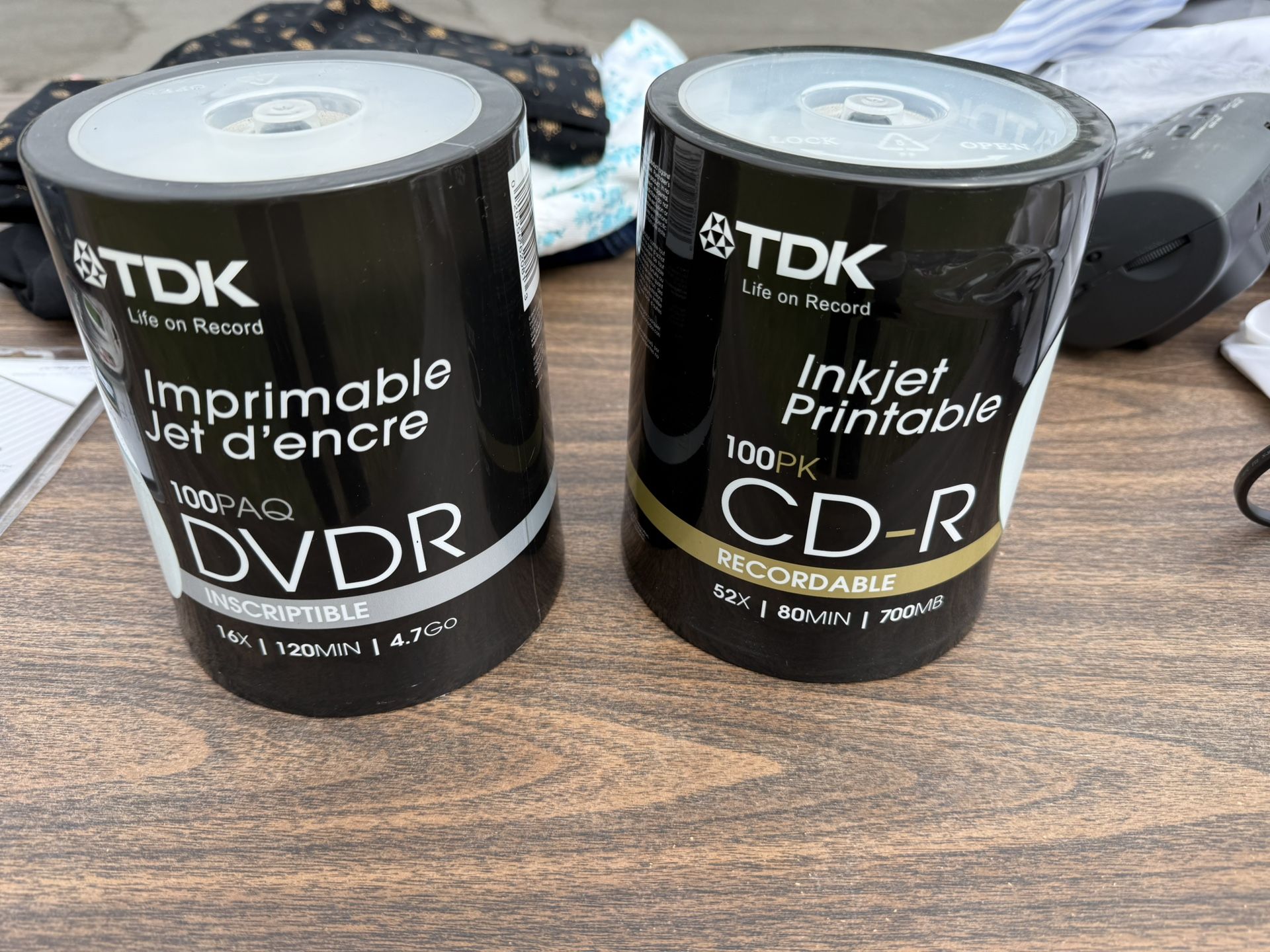 New DVDR Or CD-R Pack Of 100