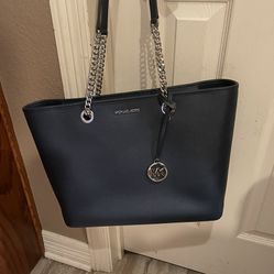 Michael Kors Blue Purse New