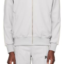 PALM ANGELS Gray Monogram Track Jacket