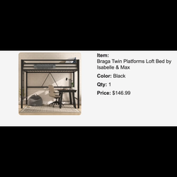 Twin Loft Bed Frame