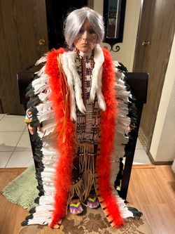32” tall ceramic doll with stand. $50 or best offerings