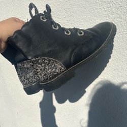 Girls Size 4 Black Boots 