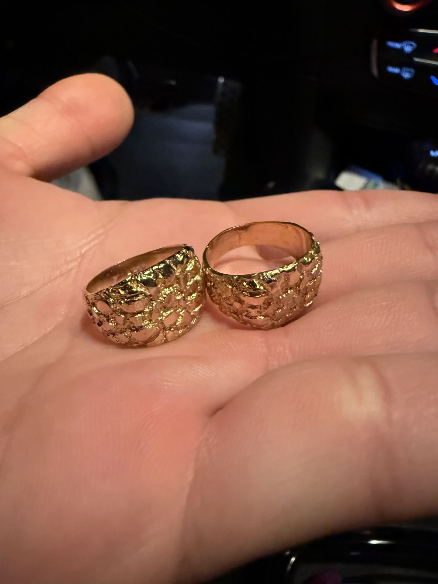 Gold Nugget Rings