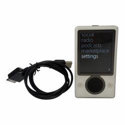 Microsoft Zune 1090 1st Gen White 30GB  Digital Media Player - Ver 3.1 (50)