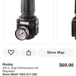 Husky 3/8 in. High Performance Air Regulator