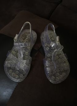 Clear jelly old navy sandals size 7