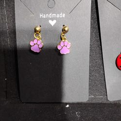 Handmade charm earrings