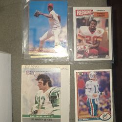 Old Baseball + Football Cards