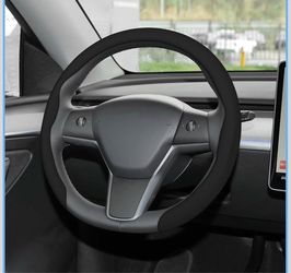 Nappa leather steering wheel cover