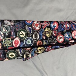 Vintage Surrey MLB Pro Baseball Team Logos 1994 Men's Neck Tie Polyester