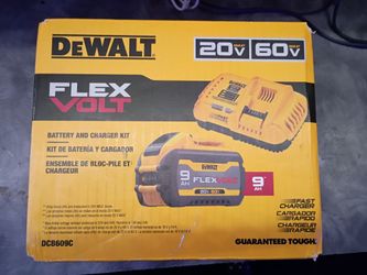 DeWalt flex volt battery with charger kit