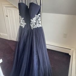 Blue & Silver Gown 