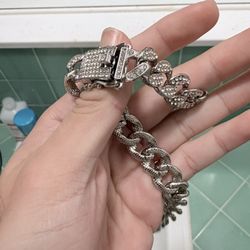 Invicta Iced out Cuban Link Chain 