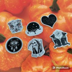 NEW 30 Goth/Punk Halloween Stickers